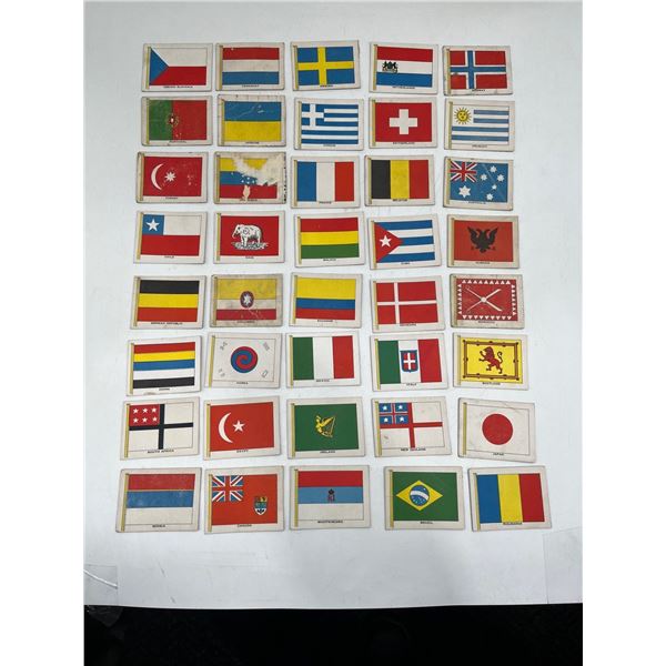 Collection of Cards with Flags from 1920s