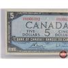 Image 2 : Canada $5 Bill 1954 : Bouey/Rasminsky #UX6066391 (See Pics for Varieties, Conditions, Serial Numbers