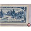 Image 6 : Canada $5 Bill 1954 : Bouey/Rasminsky #UX6066391 (See Pics for Varieties, Conditions, Serial Numbers