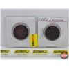 Image 1 : Canada Large Cent (2): 1881; 1882H (SEE PICS!)  (Listing & Descriptions are a GUIDE ONLY and are sub