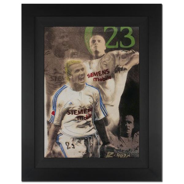David Beckham Pop Stamp by Ringo Daniel Funes