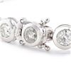 Image 3 : 12.13 ctw G to H COLOR I1 to I2 CLARITY Diamond Platinum Tennis Bracelet