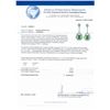 Image 4 : 2.70 ctw Emerald and 0.94 ctw Diamond 18K White Gold Dangle Earrings
