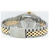 Image 6 : Rolex Mens Two Tone Blue Vignette String Pyramid Diamond Datejust Wristwatch 36M