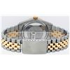 Image 7 : Rolex Mens Two Tone Blue Vignette String Pyramid Diamond Datejust Wristwatch 36M