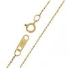 Image 7 : 14k Yellow Gold 1.08 ctw Diamond & Sapphire Cluster Open Heart Pendant & 21" Cha