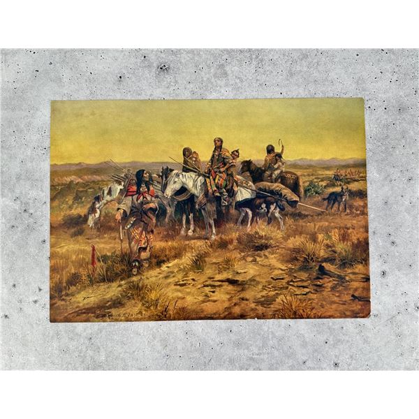 Charles M Russell Reading The Right Way Print