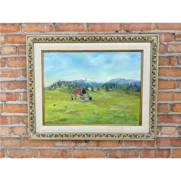 Dee Culver Barn Oil on Canvas Painting