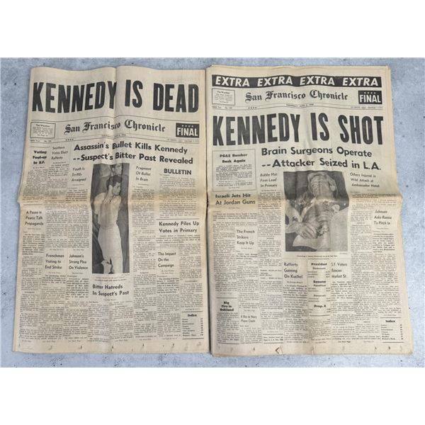 San Francisco Chronicle Robert Kennedy Shot