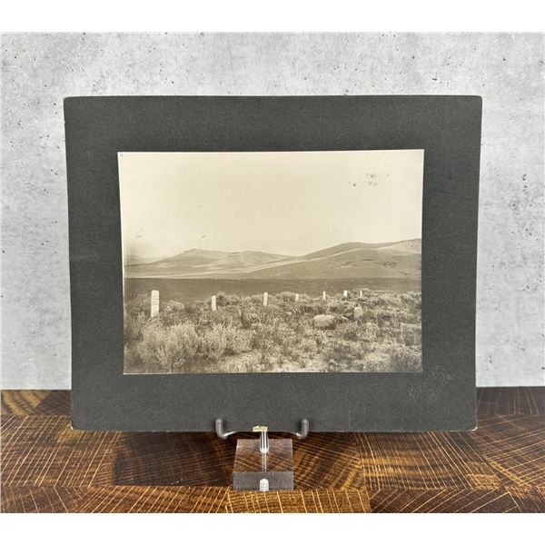 Virginia City Montana Boot Hill Cabinet Card Photo