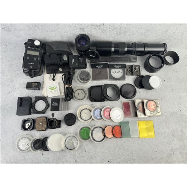 Collection of Film Camera Parts Accessories