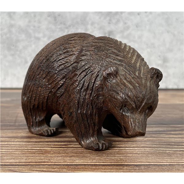 Mexican Ironwood Grizzly Bear Wood Carving