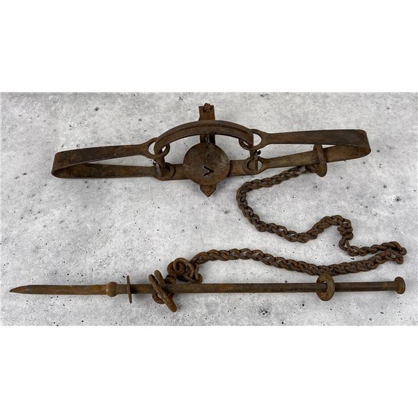 Victor 3N Double Long Spring Trap Property Of US