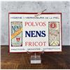 Image 1 : Antique Spanish Skin Powder Cardboard Sign