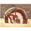 Image 1 : Lace Agate Geode Bookends