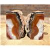 Image 2 : Lace Agate Geode Bookends