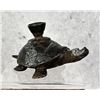 Image 2 : Antique Cast Iron Turtle Candlestick