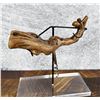 Image 2 : Mid Century French Burl Wood Corkscrew