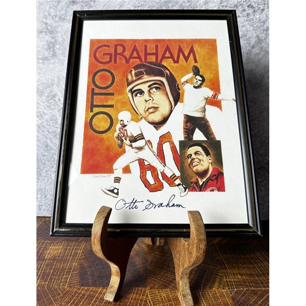 Otto Graham Football Autographed Print