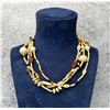 Image 1 : Carved Bone And Stone Necklace