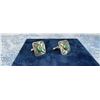 Image 1 : Navajo Sterling Silver Turquoise Cuff Links