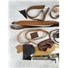 Image 2 : Group Various Leather Pieces For Crafts