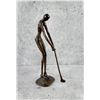 Image 2 : Mid Century Brutalist Golfer Bronze