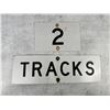 Image 1 : Montana Railroad Crossing Sign Set 2 Tracks