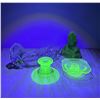Image 6 : Collection of Uranium Vaseline Glass