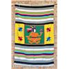 Image 1 : Mexican Wool Aztec Pattern Blanket Rug