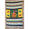 Image 2 : Mexican Wool Aztec Pattern Blanket Rug