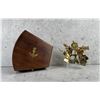Image 1 : Brass Nautical Transit Sextant in Wood Case