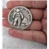 Image 1 : Man's First Walk on the Moon Longines Silver Coin