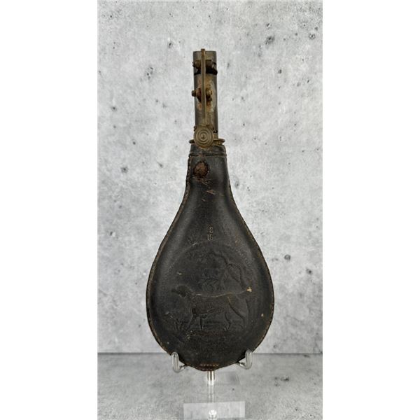 Antique Leather Shot Bag Pouch