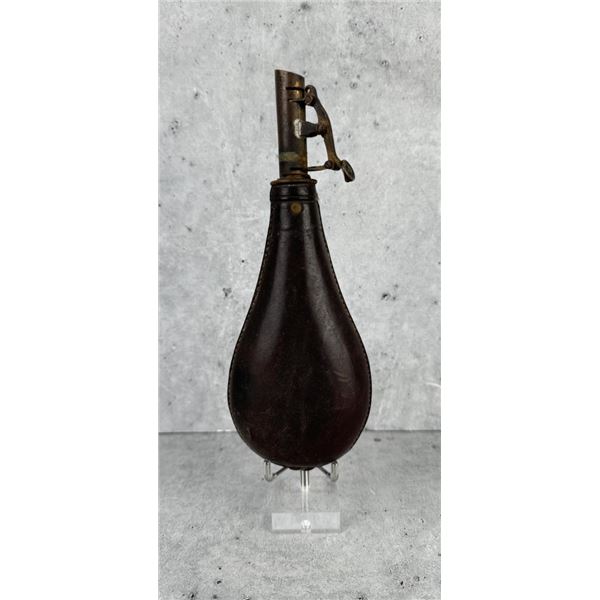 Antique Leather Shot Bag Pouch