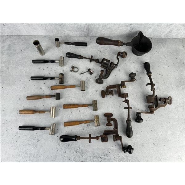Group of Antique Shotgun Reloading Supplies