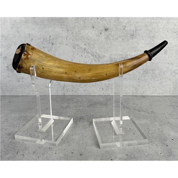 Antique American Frontier Powder Horn