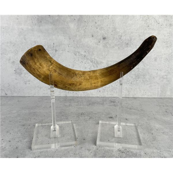 Antique American Frontier Powder Horn