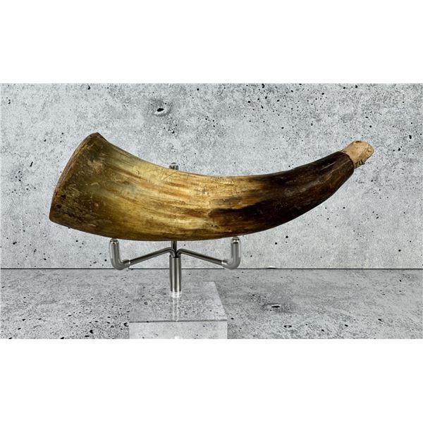 Antique American Frontier Powder Horn