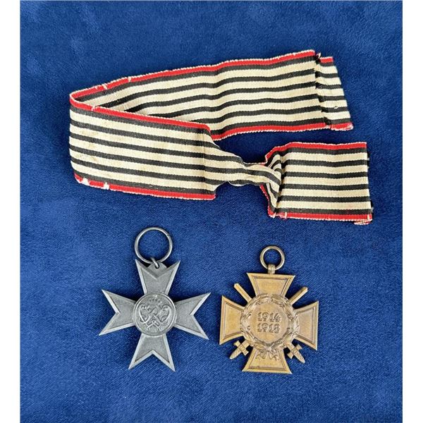 WW1 WWI Prussian German Medals And Ribbon