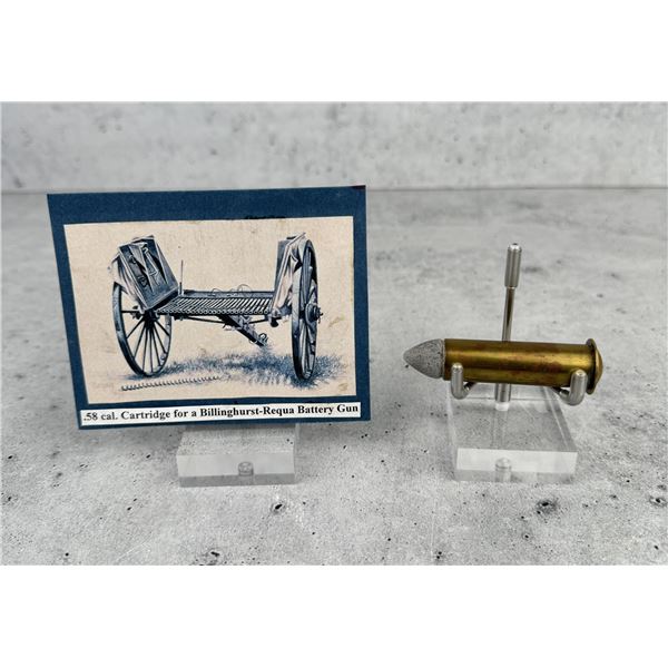58 Cal Cartridge Billinghurst Requa Battery Gun