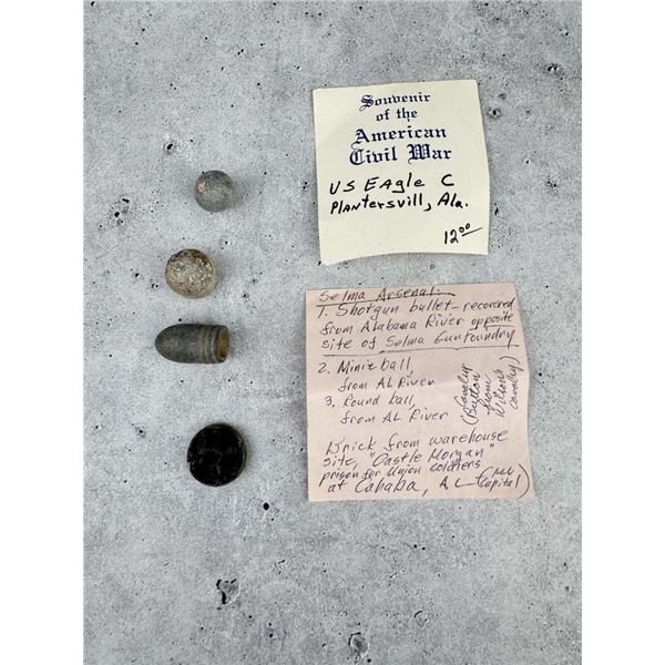 Group Of Alabama Civil War Relics