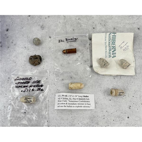 Group Of Civil War Bullets