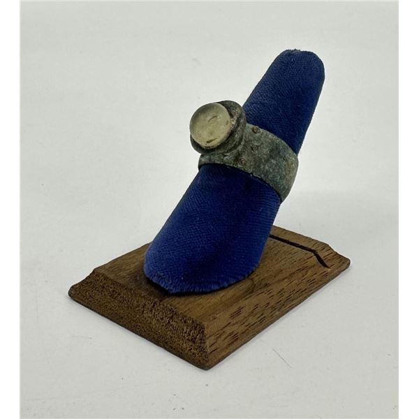 Brass & Glass Fur Trade Ring