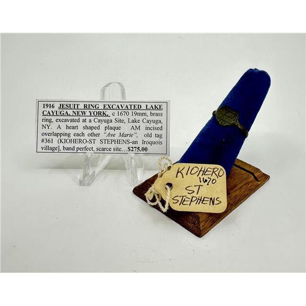 Jesuit Brass Fur Trade Ring