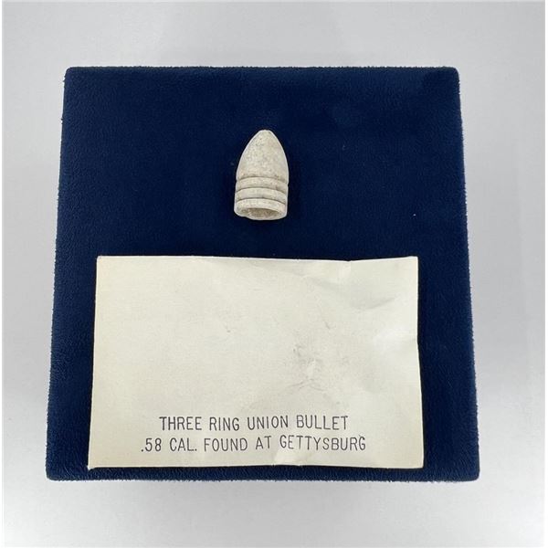 Civil War 58 Caliber 3 Ringer Bullet Gettysburg