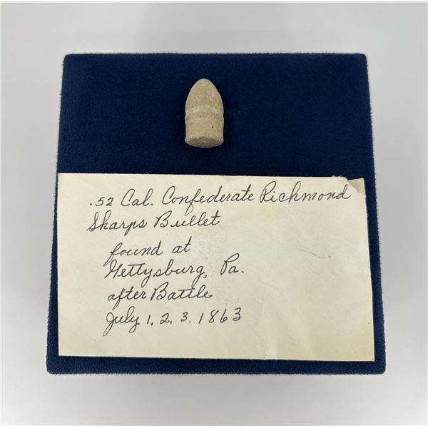 Civil War 52 Caliber Sharps Bullet Gettysburg