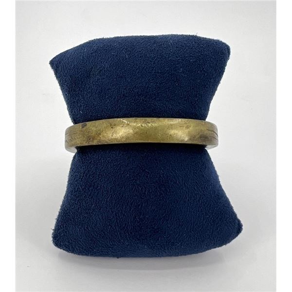 African Brass Manilla Slave Trade Bracelet