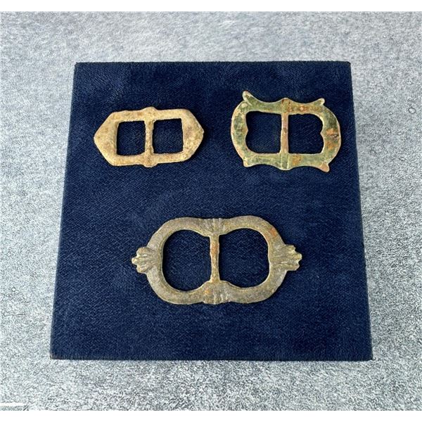 Revolutionary War Era Brass Belt Buckles