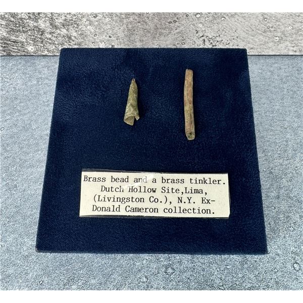 Native American Indian Brass Trade Beads